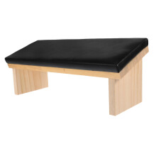 Ergonomic Nail Arm Rest with Faux Leather Cover, Durable Wooden Base, Easy to Clean for Manicure