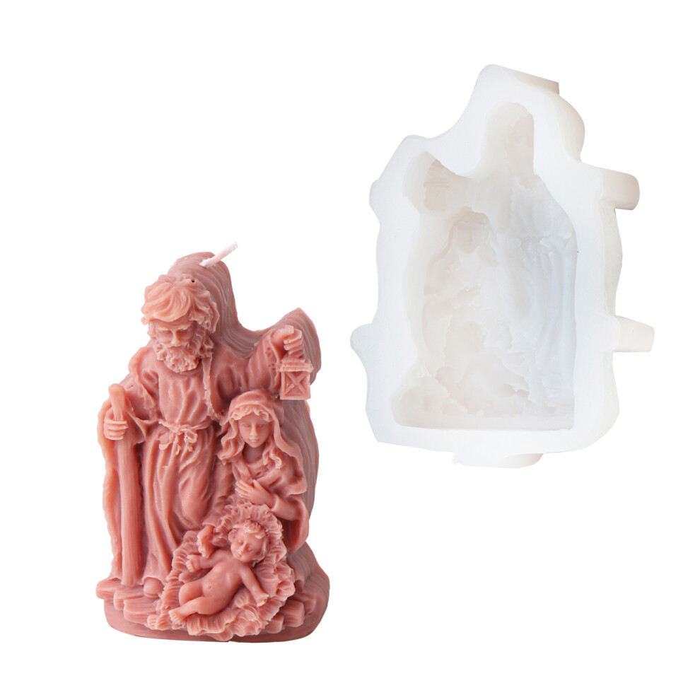 Religious Sculpture Silicone Candle Molds For-Stick Jesus 7751000917845