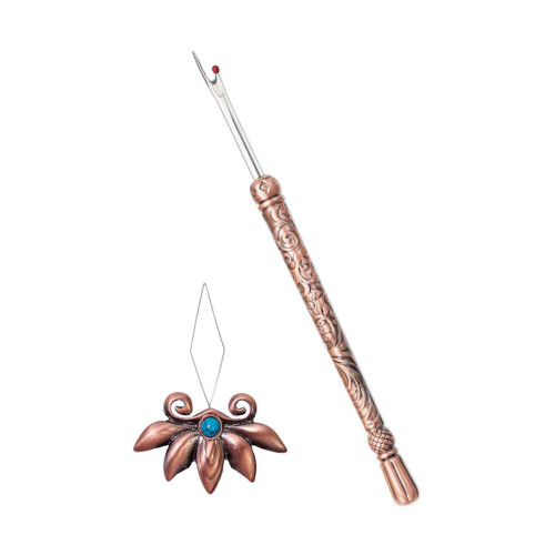 Sewing Seam Unpicker with Easy Insert Needle-red bronze