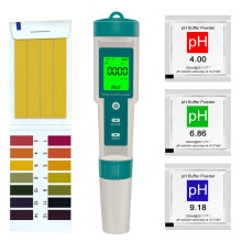 7-in-1 Digitaler Wassertest-Stift, Weiß-Blau, Tragbar 185mm