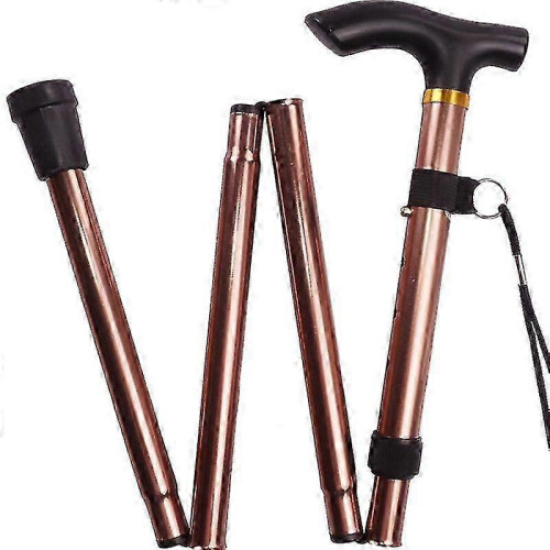 Adjustable Folding Walking Stick Non-slip Base Hiking Trekking Pole... 1