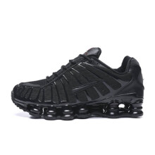 (Air column-pure black, 8.5) Size 43 cushioning air column shoes running shoes