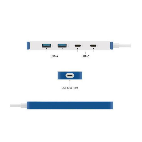 Targus Flex 4 Port Usb-c Combo Hub (blue)