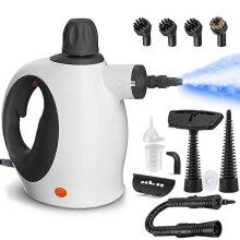 (Strumenti per la pulizia della casa Black2025 Upgrade) Pulitore a vapore portatile potente multisuperficie con 12 accessori e blocco di sicurezza. M