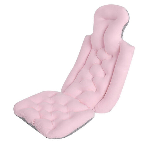 (Pink) Bath Pillow Luxury Spa Pillow With Back And Headrest Cushion,bathtu...