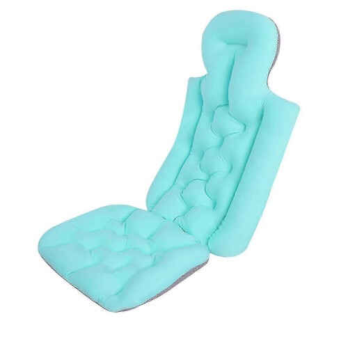 (Blue) Bath Pillow Luxury Spa Pillow With Back And Headrest Cushion,bathtu...