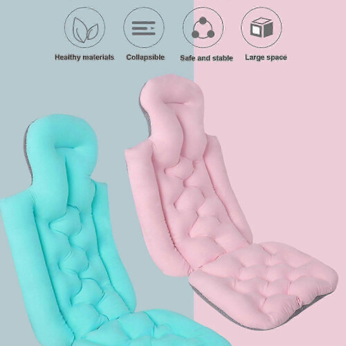 (Pink) Bath Pillow Luxury Spa Pillow With Back And Headrest Cushion,bathtu... 2