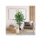 HOMCOM Artificial Ficus Tree, with Weighted Plant Pot - Green 2