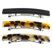 Französische Retro feines Haar Haarspange, 3Stück Haarspangen Damen Groß Dickes Dünnes Haar, Gearrthóga Gruaige, Automatische Haarspange, Dickes