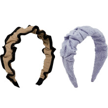 Volumen-Haarbänder mit Wellenmuster, elastisches Band, bequemes und einzigartiges modisches Design, faltbares Haarreif-Haarband für Damen,