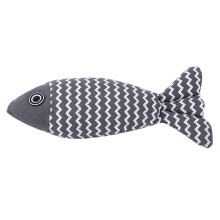 Pesce giocattolo per gatti, giocattolo interattivo con erba gatta naturale per arricchire l'ambiente del gatto in casa, design a forma di pesce