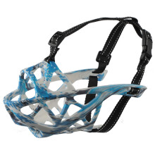 Basket Muzzle for Dogs, Ergonomic Appearance Allows Panting Drinking, Sturdy Lightweight Construction for Long-Snouted Breeds, Safety Basket Muzzle wi