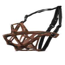 Soft Breathable Muzzles, Basket Muzzle for Dogs with Adjustable Straps, Lightweight Silicone Ensures Humane Muzzles Allow Panting Drinking for Safe Pu