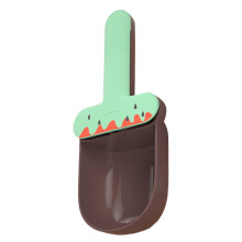 Colorful Pet Accessories, Wet Food Spatula & Dry Food Scoop, BPA-Free Silicone Durable Construction for Wrist Comfort Ergonomic Handle (2 Pieces)