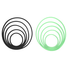 Anéis flutuantes para plantas aquáticas em aquário, ideais para alimentação de peixes. Funcionalidade prática, material confiável e leve em