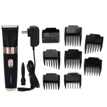 Máquina de tosa para animais de estimação, silenciosa, elétrica, com pente ajustável, recarregável e sem fio, com lâminas afiadas para cães e