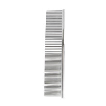 Professional Pet Grooming Comb With Stainless Steel Teeth, Non-Slip Grip Handle For Comfort, Rounded Corners To Ensure Safety, Double Teeth Design To