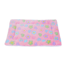Forro extra suave para mascotas con diseño de doble propósito, cama cálida para hámsteres, hurones y más, alfombra de felpa con estampado floral