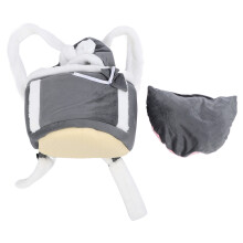 Sac à dos pour déguisement, bretelles réglables pour un ajustement universel, sac en peluche confortable et spacieux avec tissu doux pour la peau,