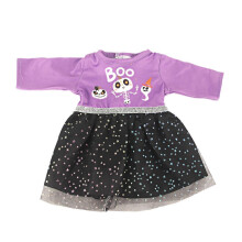 (Violet Black) American Doll Halloween Costume 18 inch Doll Clothes for Party Halloween