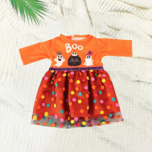 (Orange) American Doll Halloween Costume 18 inch Doll Clothes for Party Halloween