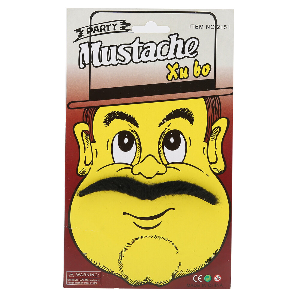 Premium Material Fake Mustache Self Adhesive Mustache, Stick On Mustache Costume For Halloween Party Beard Costume Realistic Costume Accessory (1PCS)