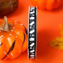 (1 Roll of 22 M,25 Yards, White Ghost) Halloween Party Satin Ribbon For Bags Boxes Bowknot Decorations Roll of 25 Yards