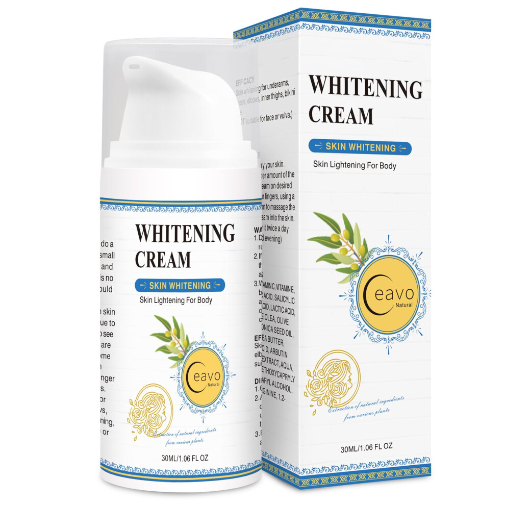 Cream Skin Whitening For Intimate Areas, Underarm, Bikini, Knees And Elbows 30Ml