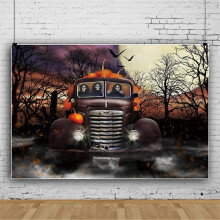 (250×180cm (8*6ft), 13) Halloween Ghost Horror Castle Pumpkins Backdrop Banner Photo Background Party
