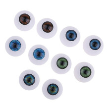(24mm) 10pcs Acrylic Doll Eyeballs Eyes Halloween Props Doll BJD DIY Supplies