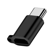 (1piece black) Compact Mini USB Type C Female to Micro USB Male Adapter Connector for Xiaomi Redmi Huawei Phone Converter