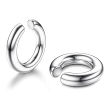 Icke-piercing tjocka örhängen, 2 st örhängen för kvinnor, Icke-piercing falsk helix brosk manschettörhängen conch guld manschettörhängen