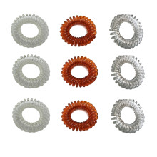 Elastici per capelli a spirale per coda di cavallo Invisibobble, 9 pezzi di fermagli per capelli senza lasciare tracce, senza danneggiare i capelli,