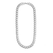 3 mm kubansk kjedehalskjede for menn, 50 cm solid halskjede i rustfritt stål som ikke falmer, hiphop-smykker for menn med sterk lås, armbånd for