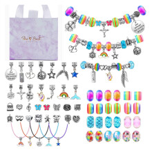 Braccialetti unicorno regalo per ragazze, kit per la creazione di braccialetti, regali per ragazze adolescenti, regali di Pasqua per arti e mestieri