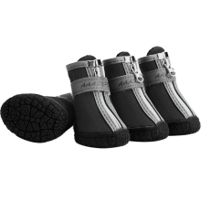 Paw Protector For Winter Snow, Neoprene Nonslip Rubber Sole Waterproof Design, Breathable Dual Mesh, Reflective Stripes, Adjustable Elastic Strap, Dog