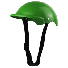 Capacete para cães de estimação, material ABS durável que oferece proteção contra sol e chuva, alça de queixo ajustável para um encaixe