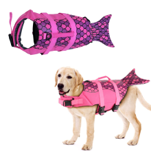 Chaleco salvavidas para mascotas para nadar, apariencia elegante con franjas reflectantes, ajuste cómodo para perros de todas las razas, tejido de