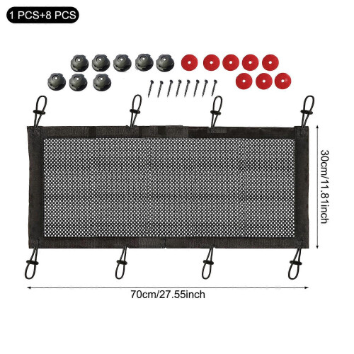 (30x70cm) Socket Network Pocket Under Desk Cable Management Net Storage Net Under Table Cord Management Mesh Organizer Flexible Wire Hider