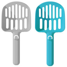 Durable PP Plastic Litter Scoop, Heavy Duty, Perfect Size For Getting Into Corners, Aluminum Alloy Sifter, For Cat Litter Box
