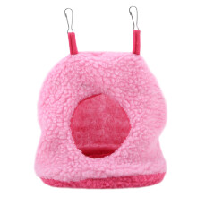 Rede-tenda em formato de ninho de pássaro para o inverno, quentinha e confortável. Feita de pelúcia de alta qualidade, fácil de pendurar e com um