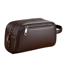 Men's Clutch Wallet with Lock, Cell Phone and Card Holder, Multiple Pockets, Stylish Handbag for Business Use