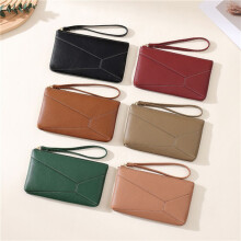 (green) Stitching Pu Women's Mobile Phone Bag Large Capacity Fashion Retro Dinner Clutch