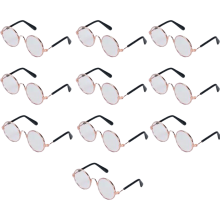 Modisch und bequem, vielseitig einsetzbar, Vintage-Sonnenbrille im Hippie-Stil mit kleinem Kreis, lustige Brille mit niedlichem Welpen- und