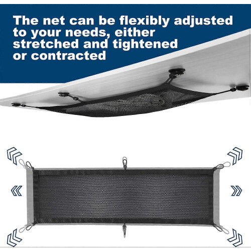 (30x70cm) Socket Network Pocket Under Desk Cable Management Net Storage Net Under Table Cord Management Mesh Organizer Flexible Wire Hider 1