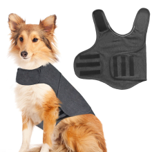 Chaleco relajante para perros, alivio de la ansiedad, masaje suave, fácil de usar, tejido transpirable para fobias al ruido de tormentas y ansiedad