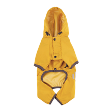 Stylish Dog Coat, Comfortable Dog Jacket with Hooded Design, Waterproof Dog Raincoat for Safe Visibility, Reflective Strips for Low Light Conditions,