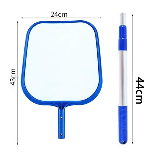 Extra Large Pool Skimmer Net, Solid Pool Skimmer Net With Adjustable Length Telescopic Pole For Pools And Ponds 1