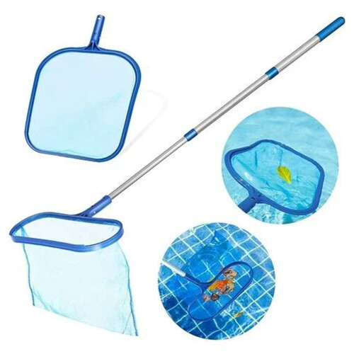 Extra Large Pool Skimmer Net, Solid Pool Skimmer Net With Adjustable Length Telescopic Pole For Pools And Ponds 2
