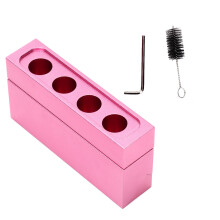Lippenstiftform aus Aluminiumlegierung mit Farbmodulationsfunktion, leicht zu reinigen, hochglänzendes DIY-Lippenstift-Set für kreative
